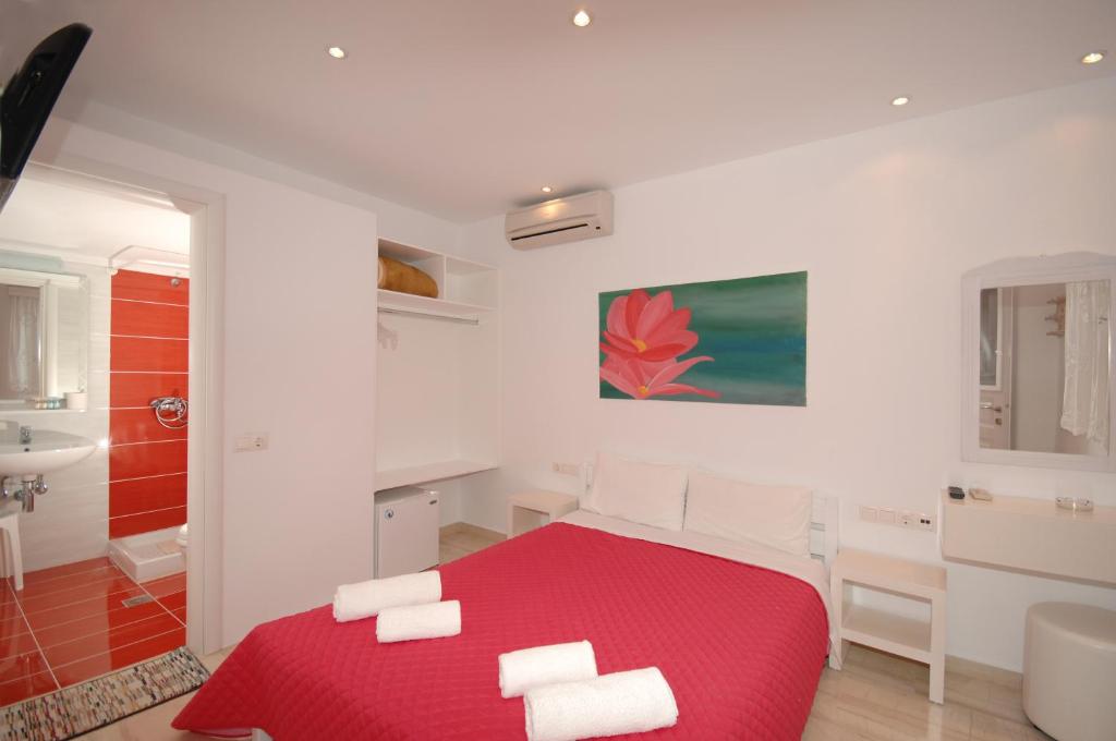 Koupelna v ubytování Hotel Milena