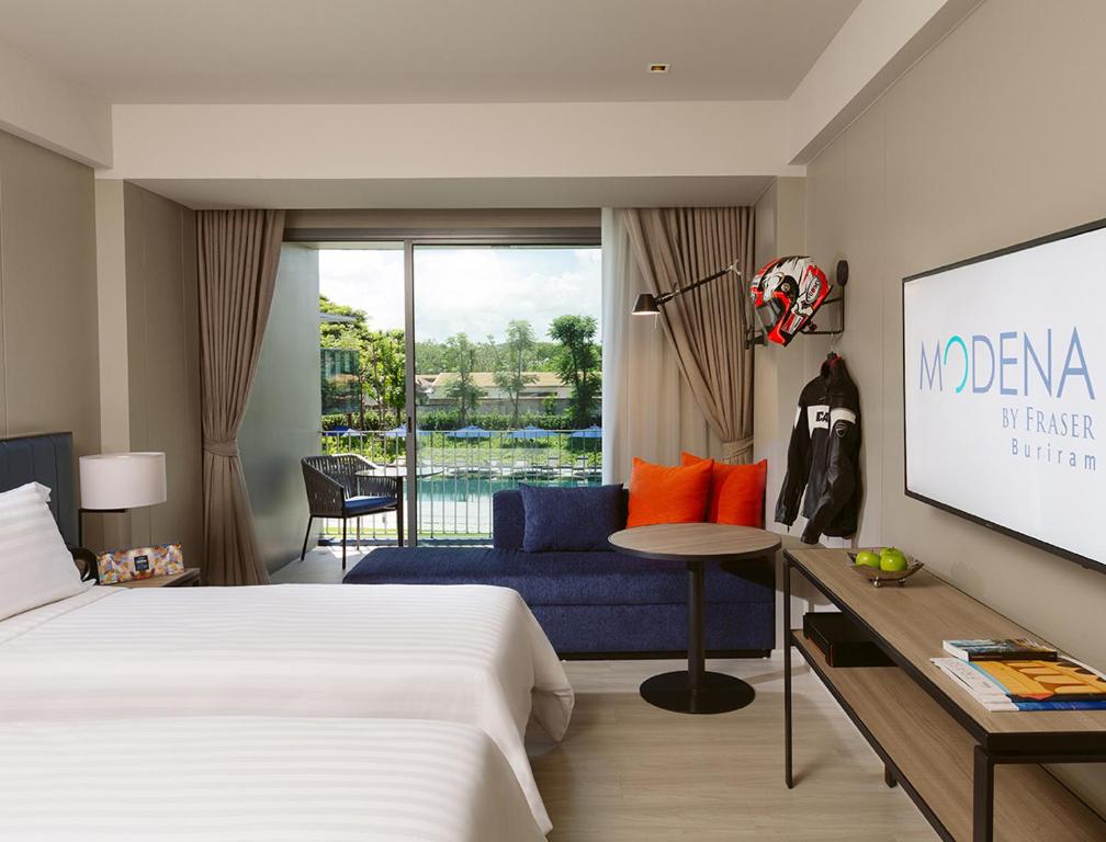 Modena by Fraser Buriram - Deluxe Double или Twin Room с террасой