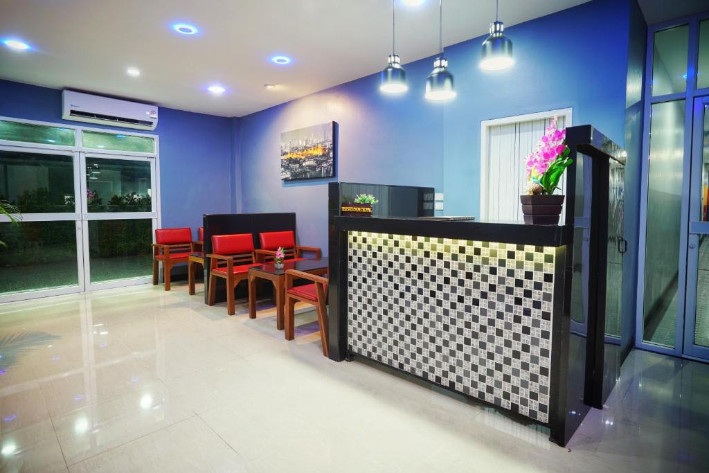 TV a/nebo společenská místnost v ubytování Sabai Place Donmueang Airport