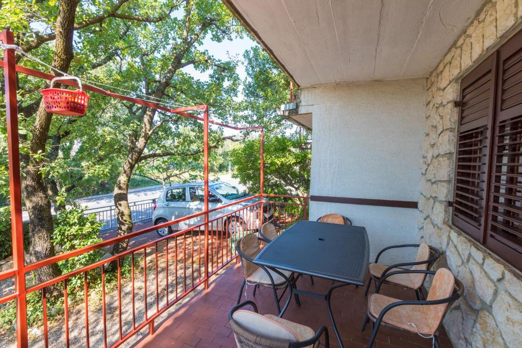 Balkón nebo terasa v ubytování APARTMAN VERA