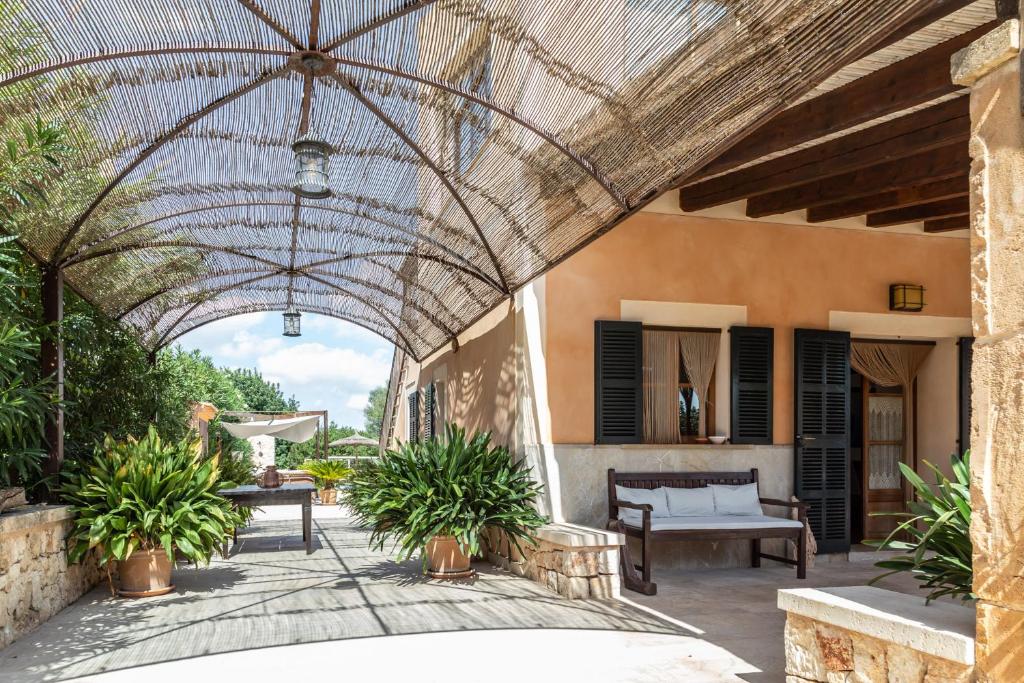 A balcony or terrace at Finca Son Moix