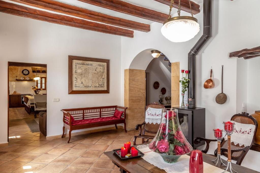 A seating area at Finca Son Moix