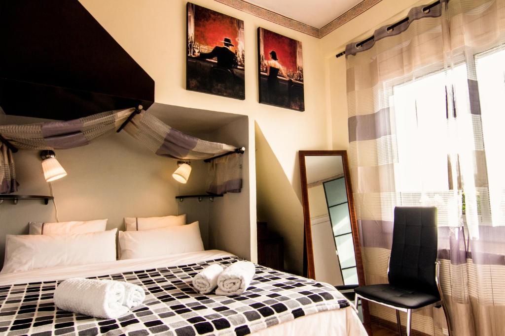 Posteľ alebo postele v izbe v ubytovaní Unique Cozy Scenic Penthouse