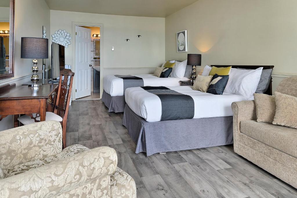 Hotel Cap-aux-Pierres - Motel Double Room With 2 Double Beds