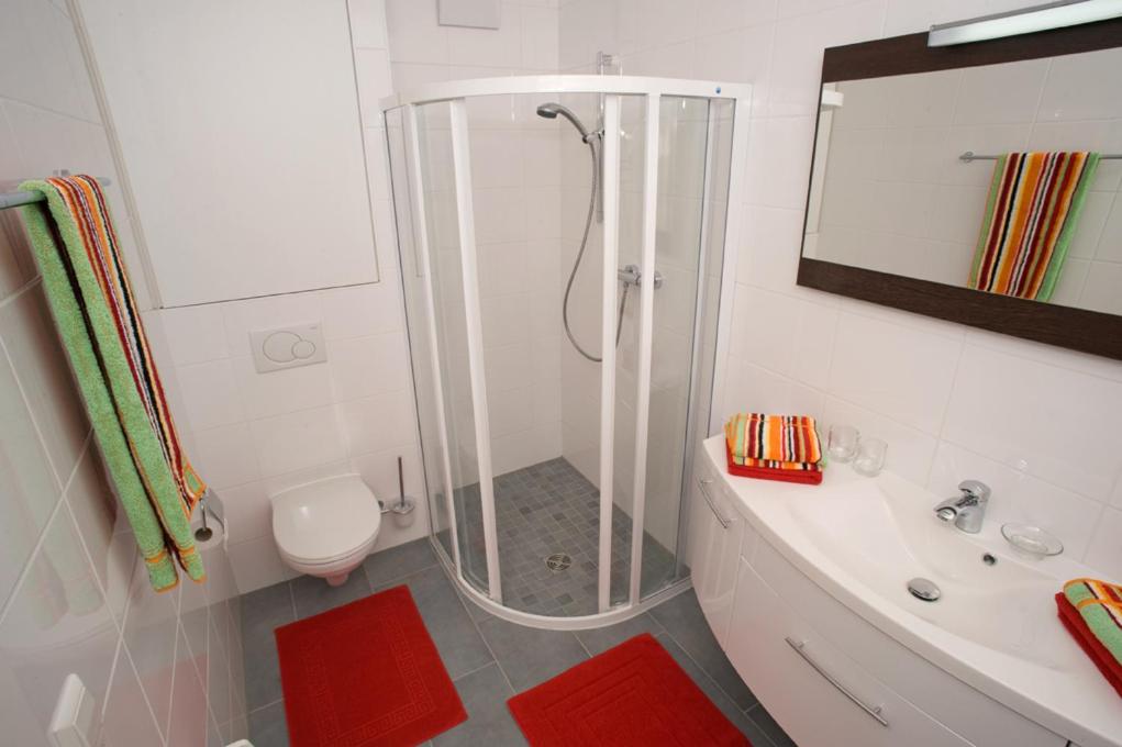 Koupelna v ubytování Ferienhaus Rutar