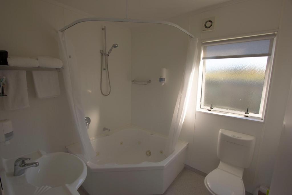 Koupelna v ubytování Motel Oasis