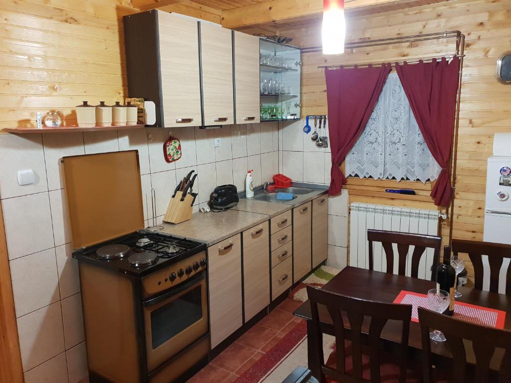 Kuhinja oz. manjša kuhinja v nastanitvi Guest house Anka