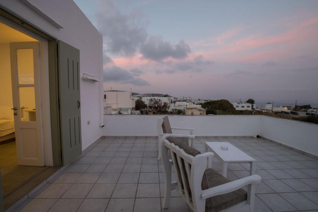 Balkón nebo terasa v ubytování Hotel Galini Sifnos