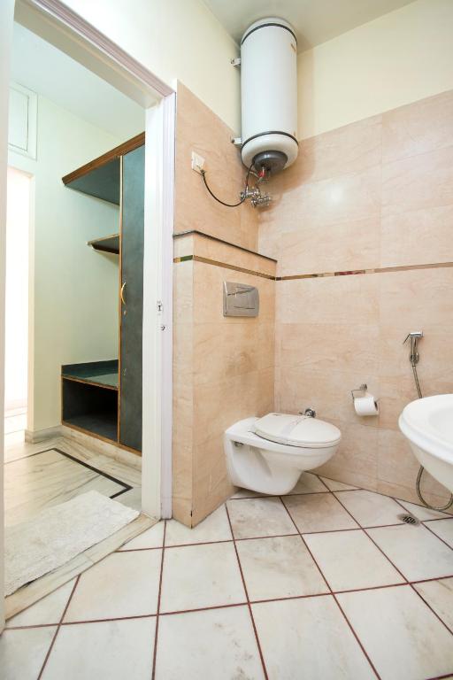 Koupelna v ubytování Prakash Kutir B&B
