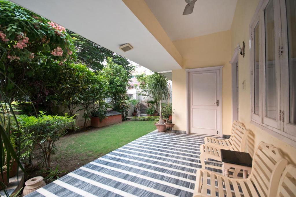 Zahrada ubytování Prakash Kutir B&B