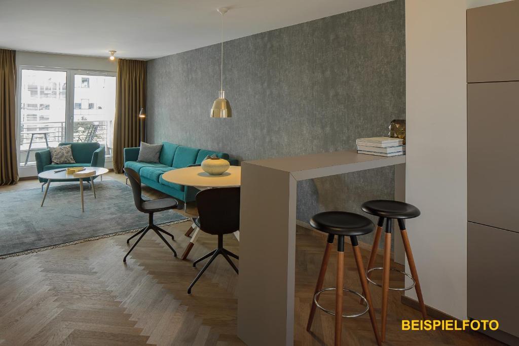Posezení v ubytování DD Suites Serviced Apartments