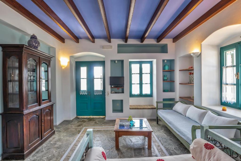 Posezení v ubytování Nefeli Hotel Leros