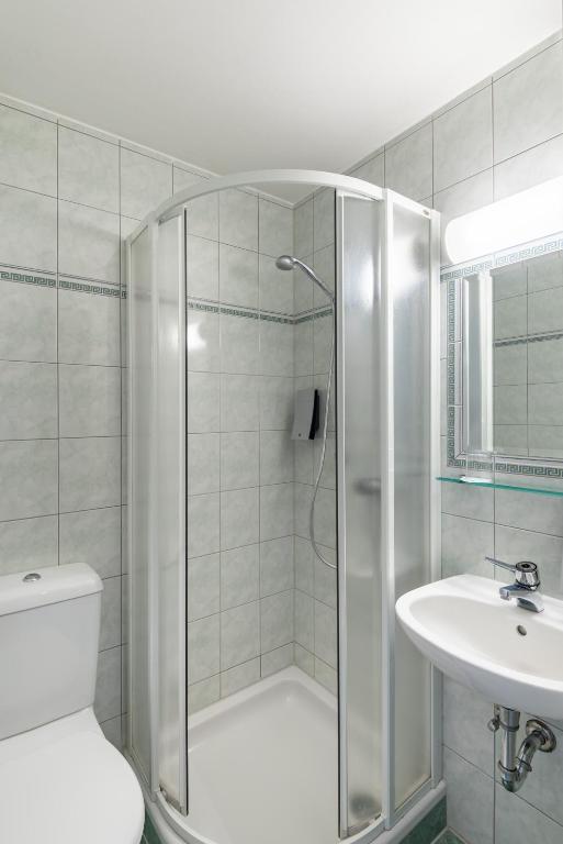 Koupelna v ubytování Hotel Gasthof Seeland
