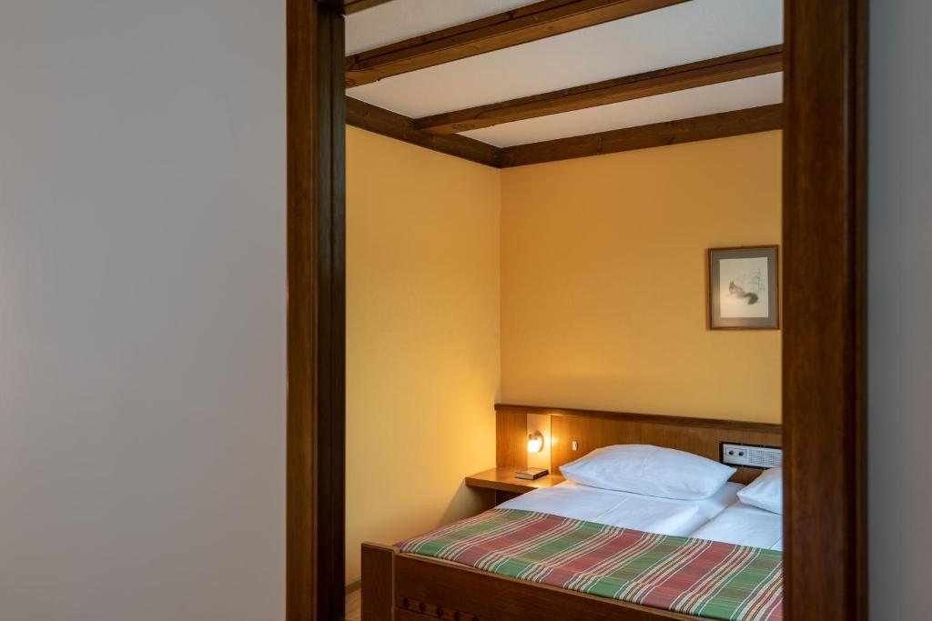 Postel nebo postele na pokoji v ubytování Hotel Gasthof Seeland