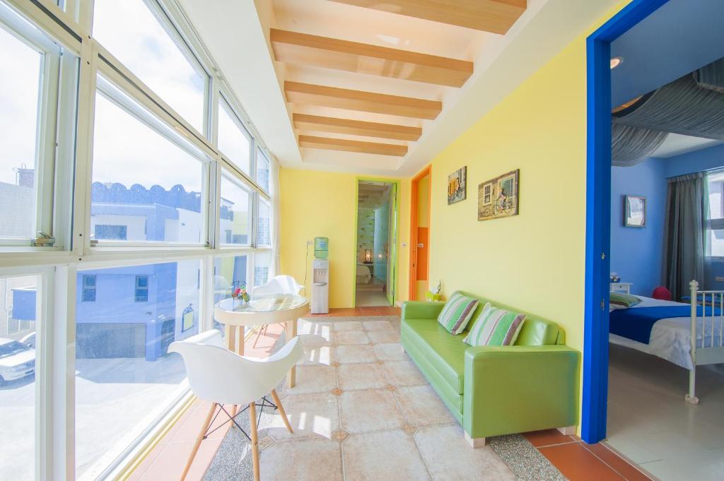 Posezení v ubytování Indigo Homestay
