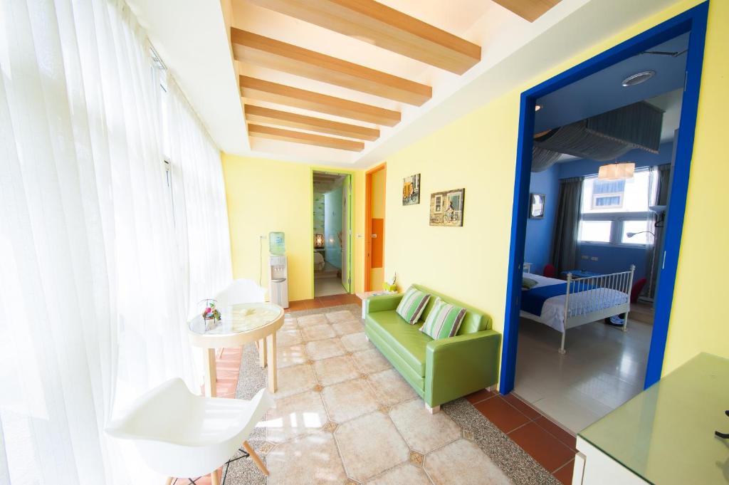 Posezení v ubytování Indigo Homestay