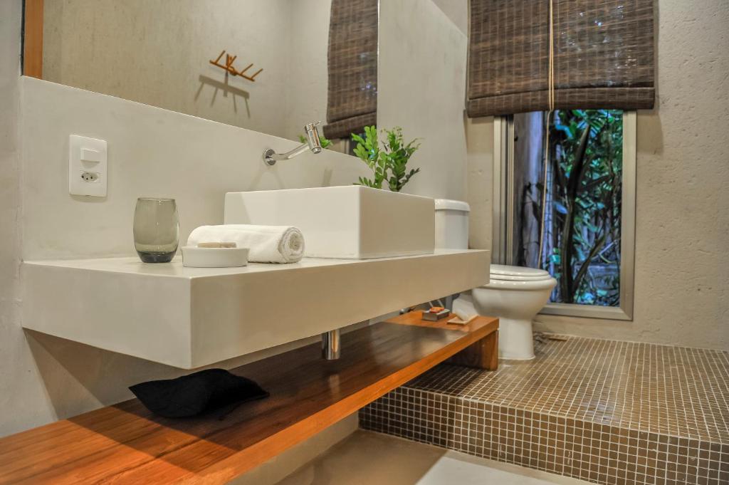 Koupelna v ubytování Mercatto Casa Hotel Boutique