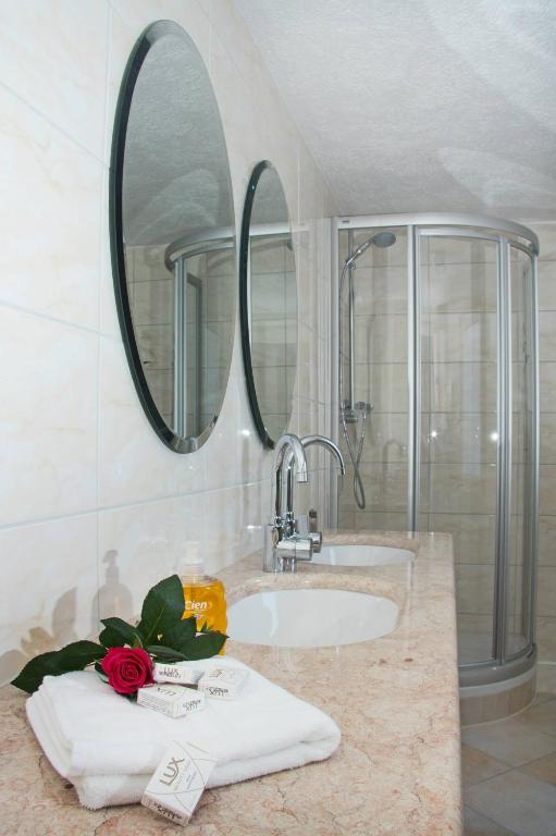 Koupelna v ubytování Hotel Albergo Mamma Rosa