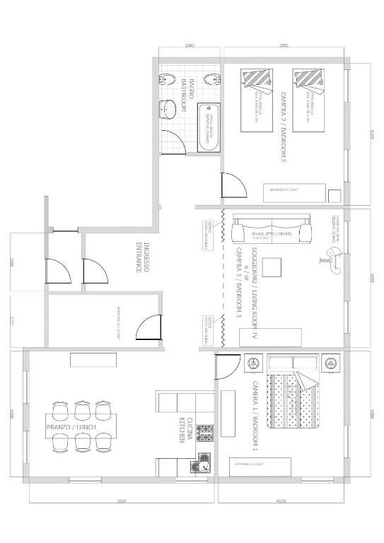 Plan piętra w obiekcie Ve-nice Suite Giuffa C4834