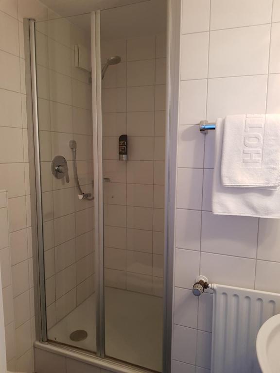Ванна кімната в Hotel Alte Krone