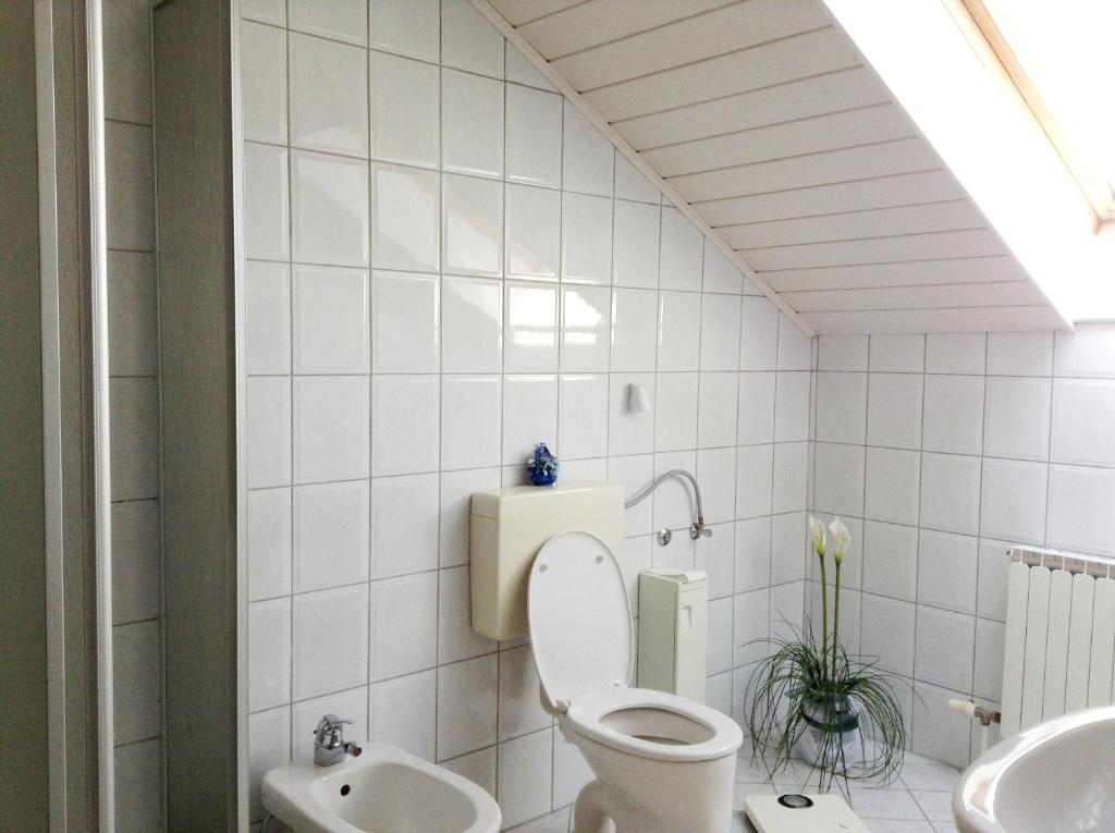 Koupelna v ubytování Ferienhof Kriechbaumer