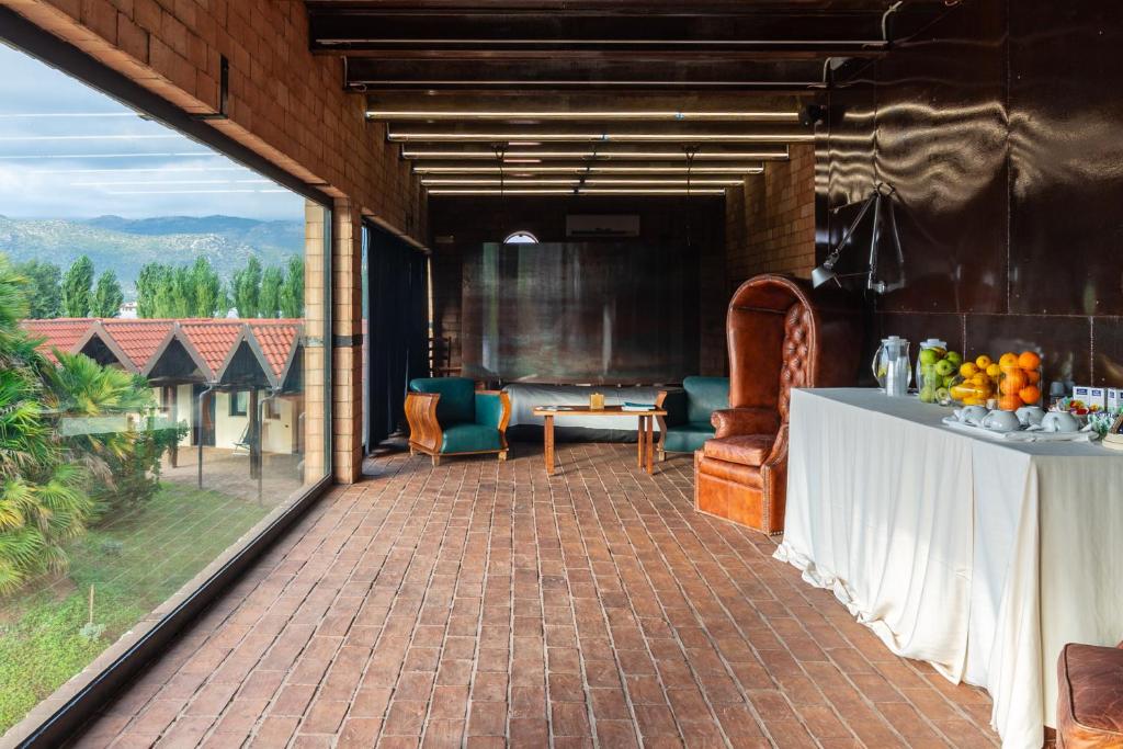 Balkón nebo terasa v ubytování Foro Appio Mansio Hotel