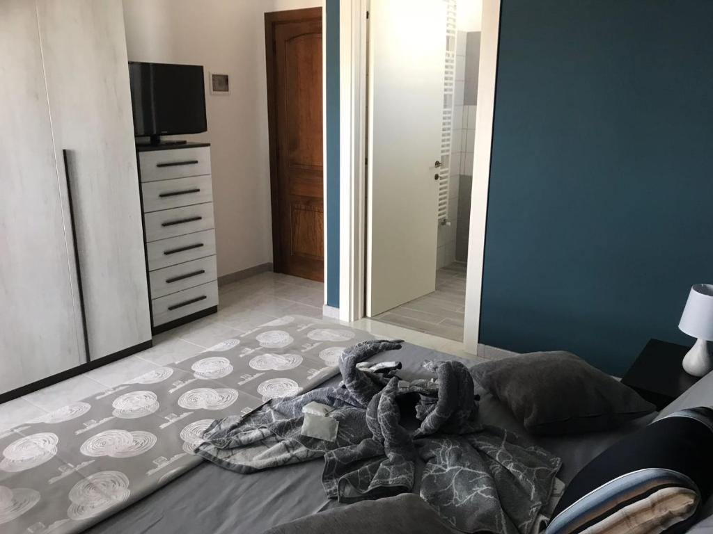 Postel nebo postele na pokoji v ubytování kalantha