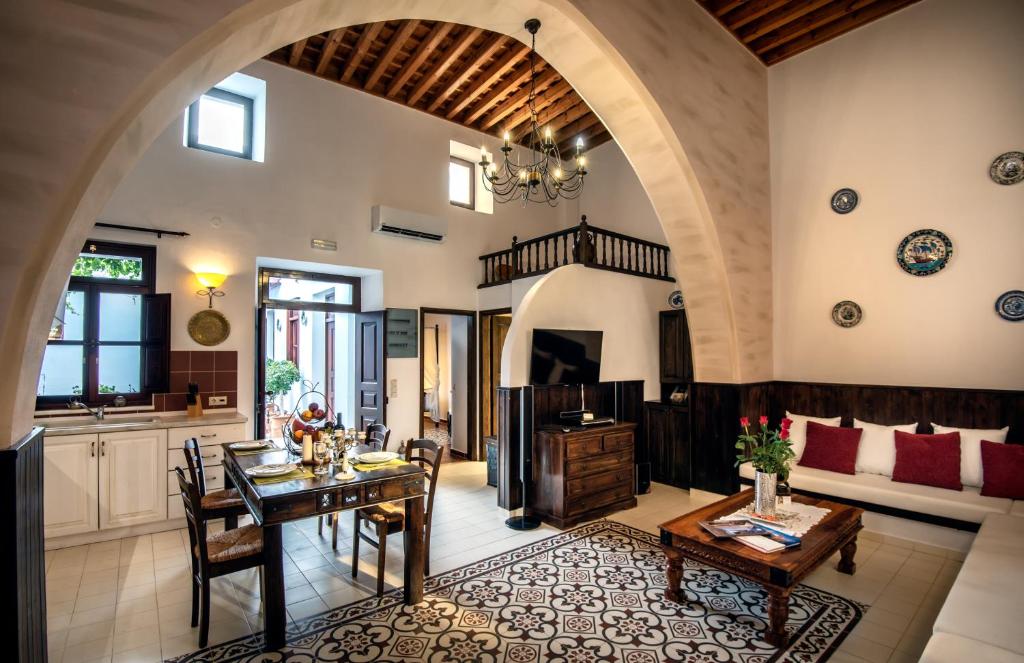 A seating area at Villa Amalia