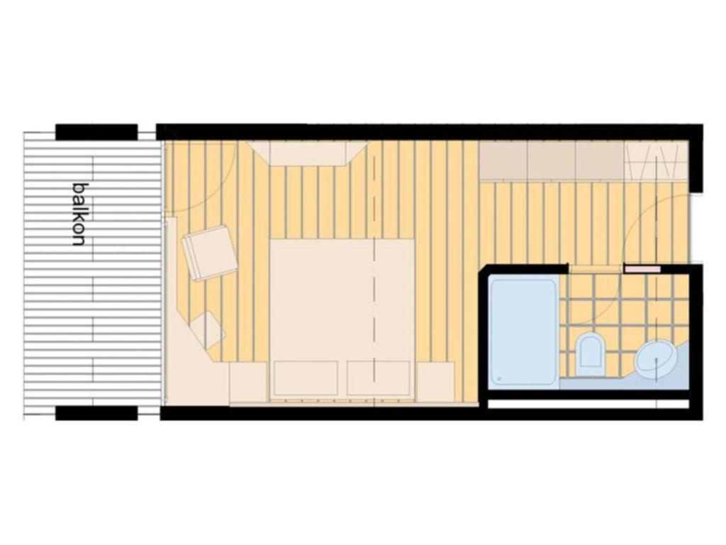 Půdorys ubytování Hotel Gädi