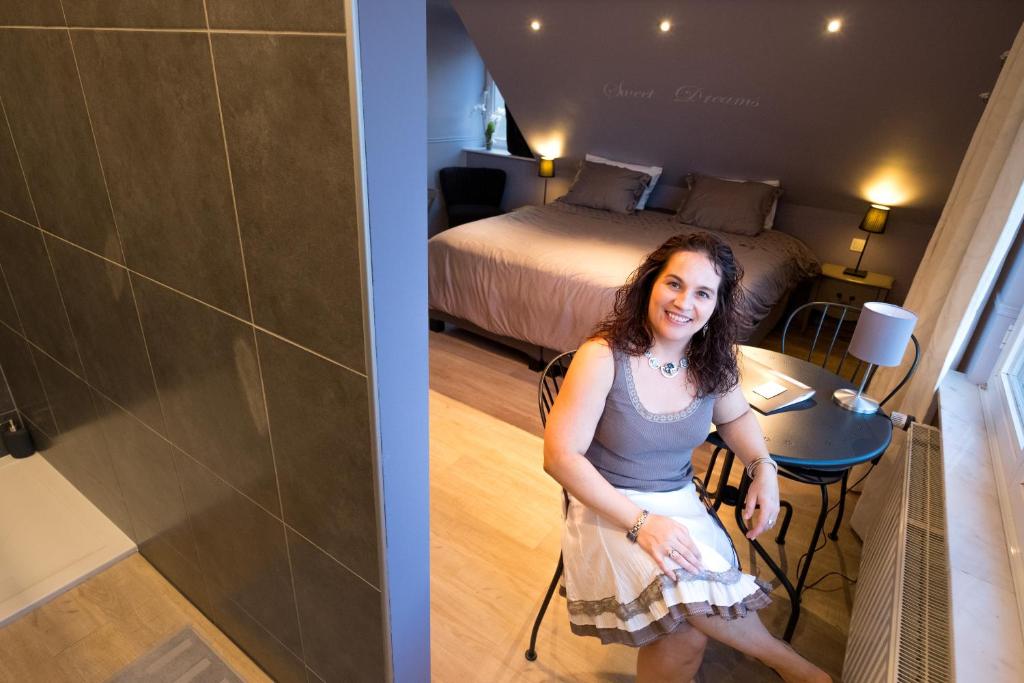 Postel nebo postele na pokoji v ubytování B&B Alegría