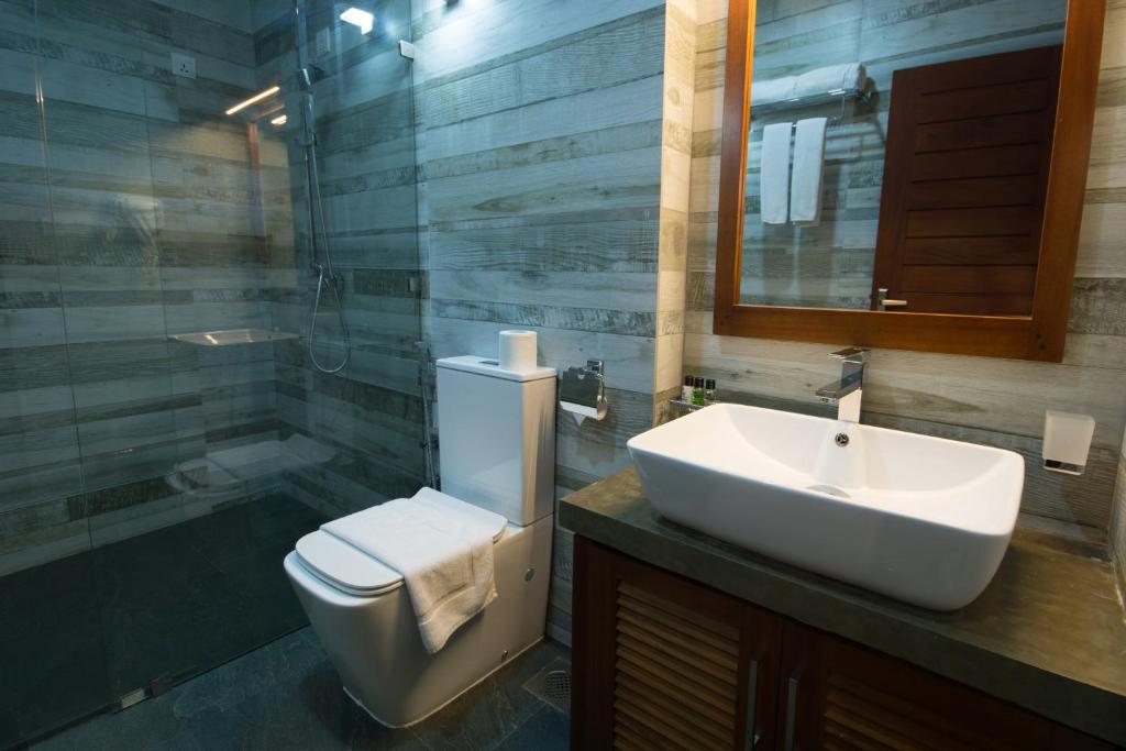 Koupelna v ubytování Ceyloni City Hotel