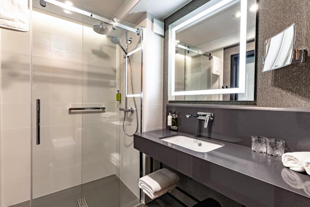 Kúpeľňa v ubytovaní Hotel Traugutta3