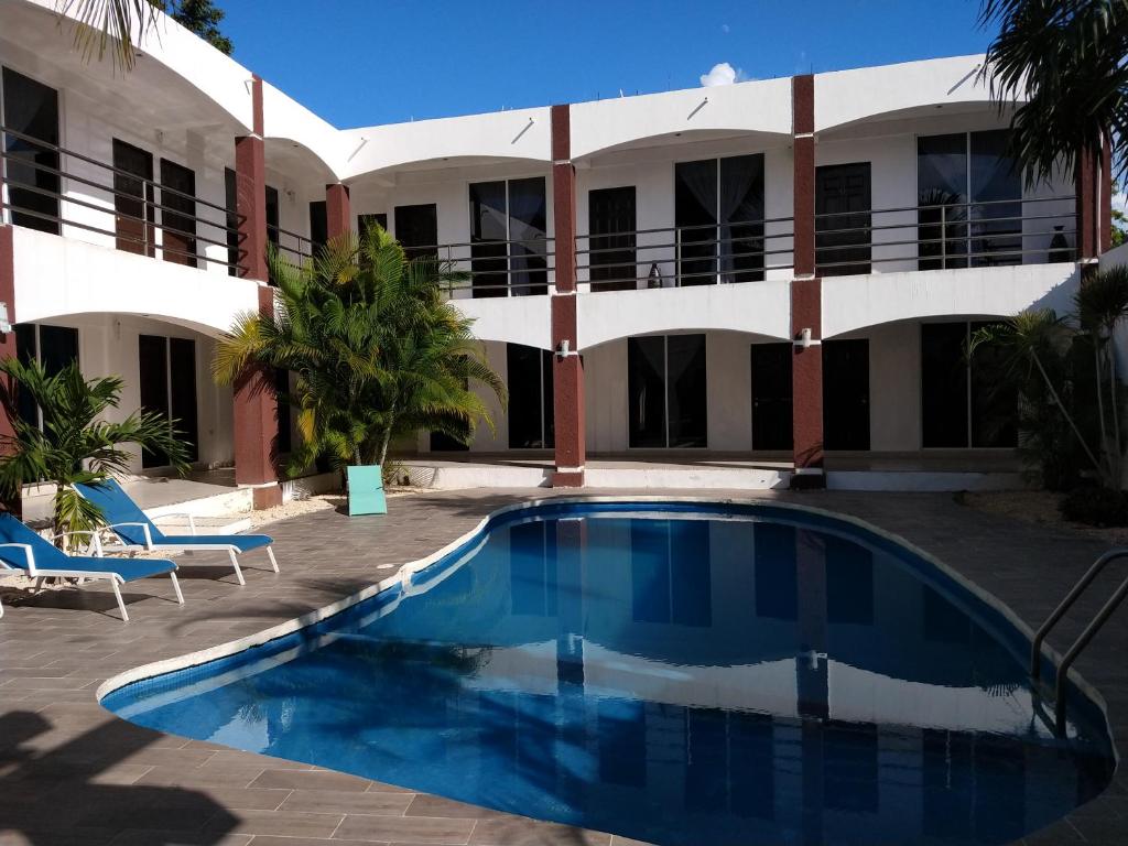 Bazén v ubytování Hotel España nebo v jeho okolí