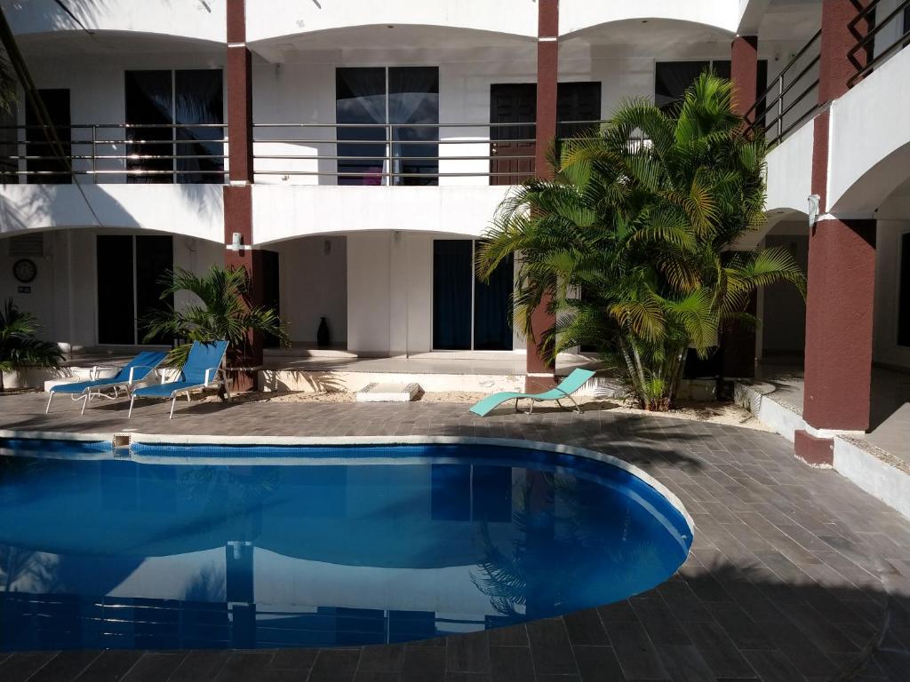 Bazén v ubytování Hotel España nebo v jeho okolí