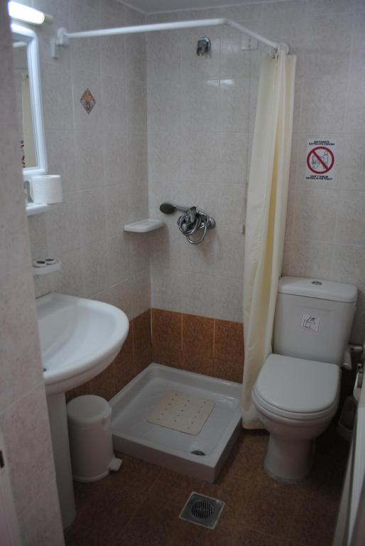 Koupelna v ubytování Hotel Milena