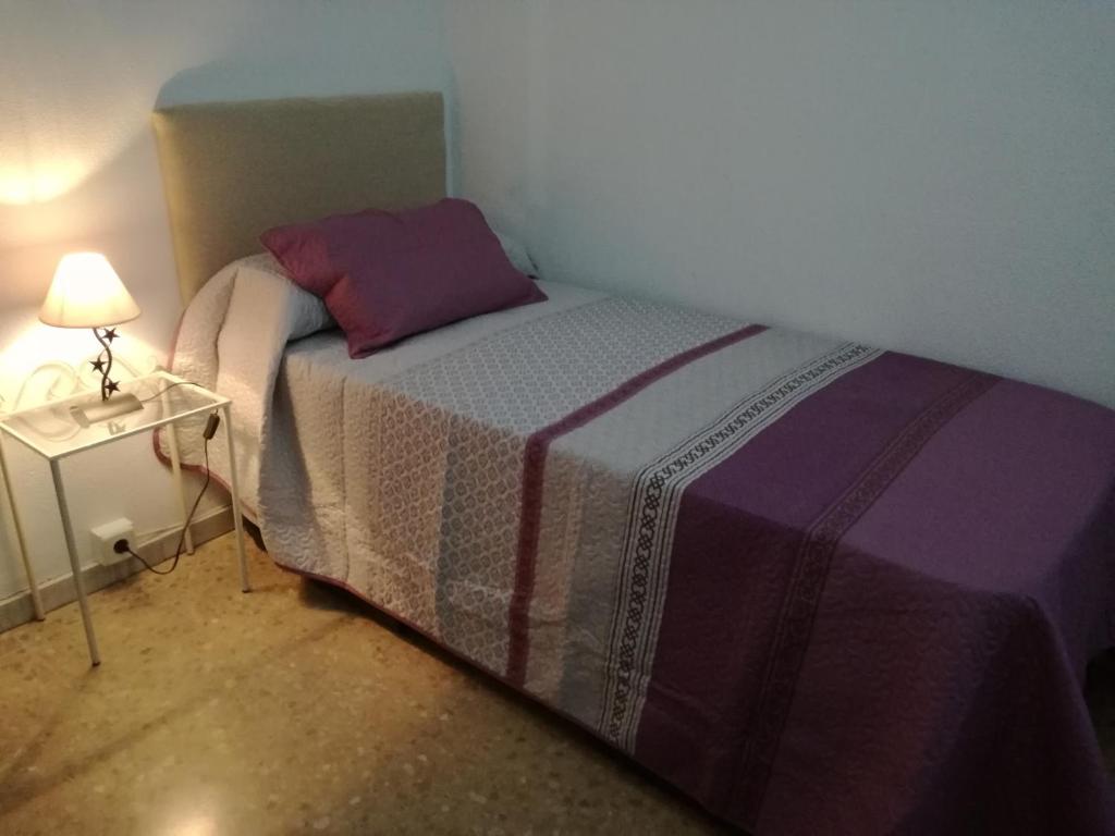 Postel nebo postele na pokoji v ubytování VIVIENDA COMPLETA EN SEVILLA