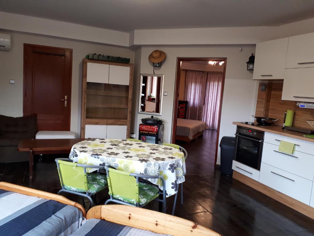 Kuchnia lub aneks kuchenny w obiekcie Kertvárosi Apartman