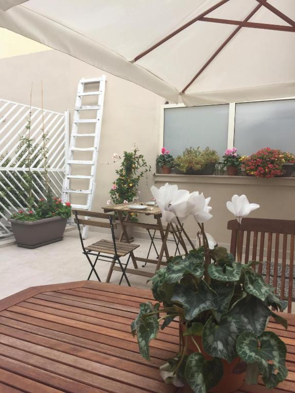 Balkón nebo terasa v ubytování B&B Radici
