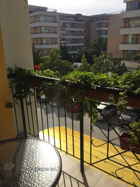 A balcony or terrace at Blue Summer