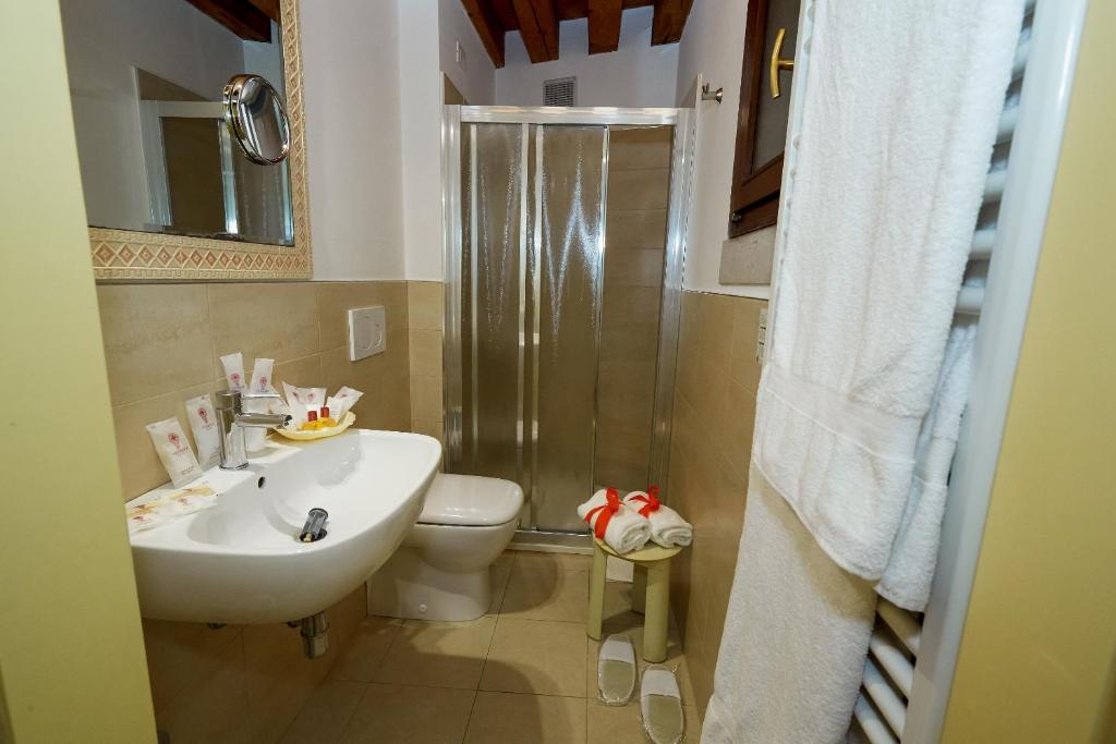 Koupelna v ubytování Hotel Riviera dei Dogi