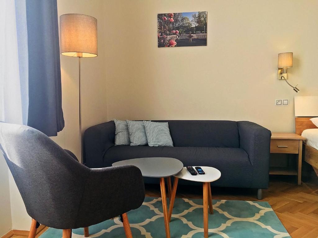 Część wypoczynkowa w obiekcie Marienbad Apartment