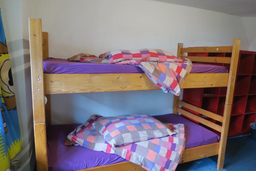Palanda nebo palandy na pokoji v ubytování SnowBunnys BackPackers Hostel