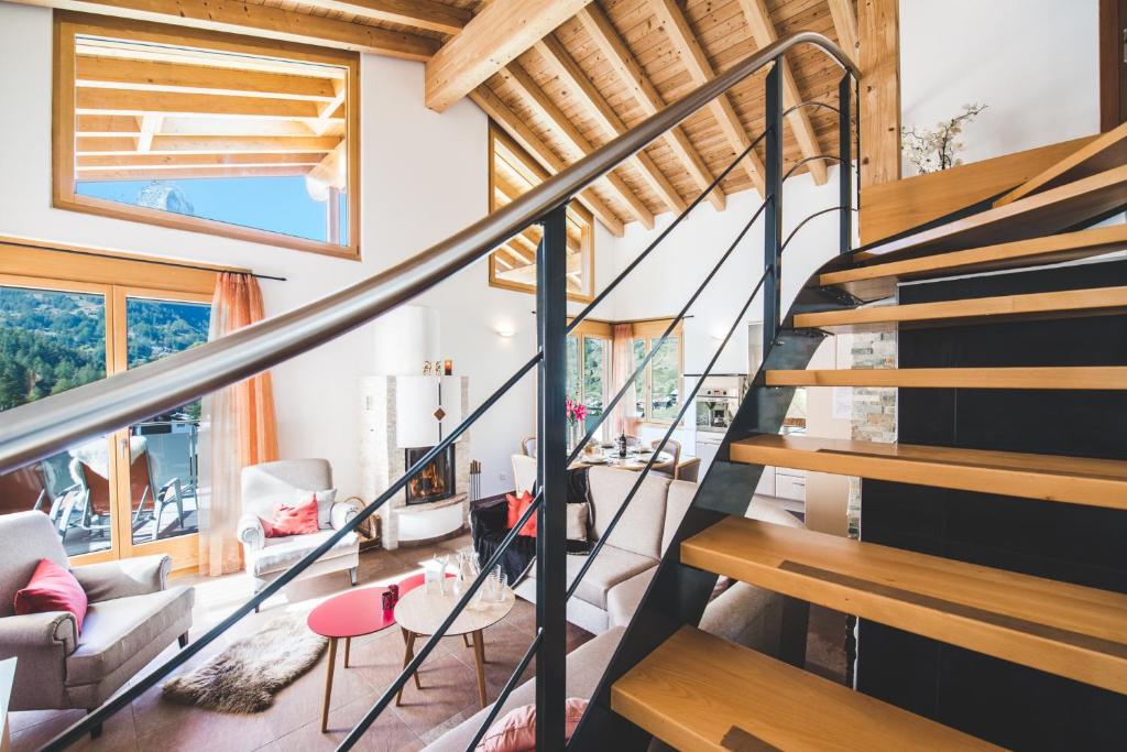 Posezení v ubytování Apartment Alpharmonie