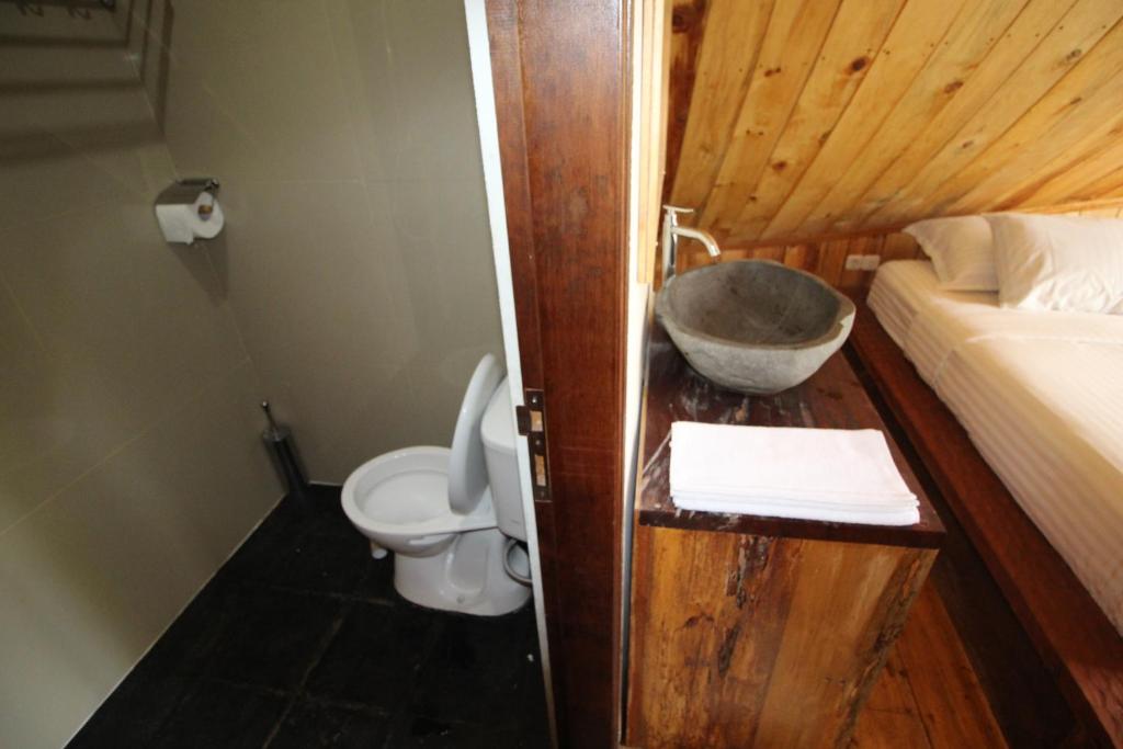 Koupelna v ubytování Padi Ecolodge