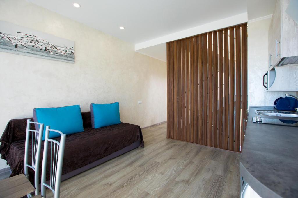 Kuchyň nebo kuchyňský kout v ubytování Apartamenty Terrasa