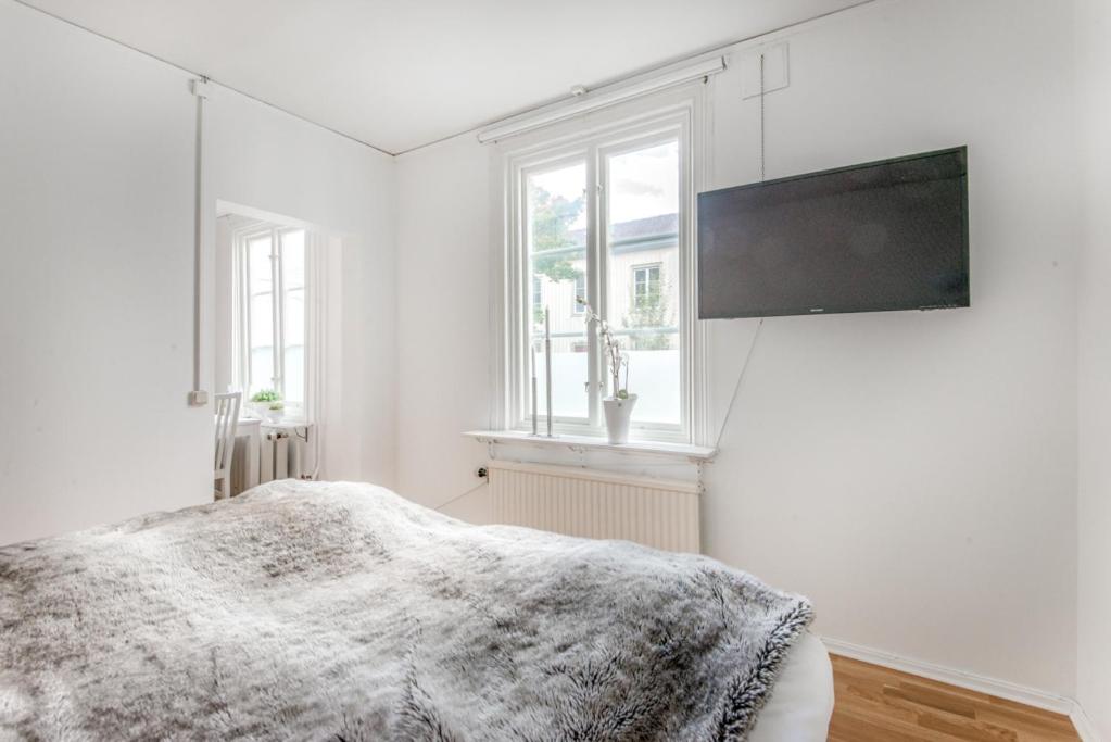 City Apartments in Jonkoping - Habitación Queen Con Dos Camas Queen