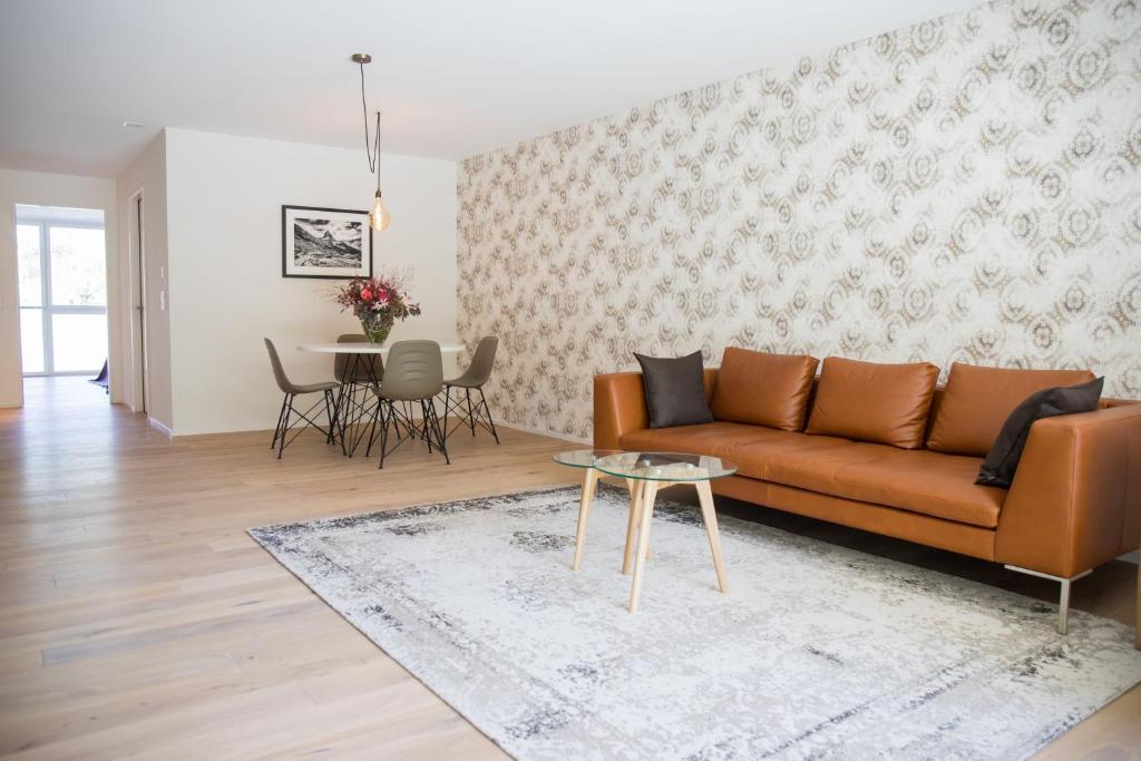 Posezení v ubytování Gubelhof Suites