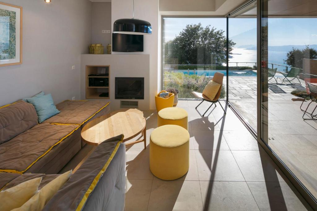 Posezení v ubytování Atrium Villas