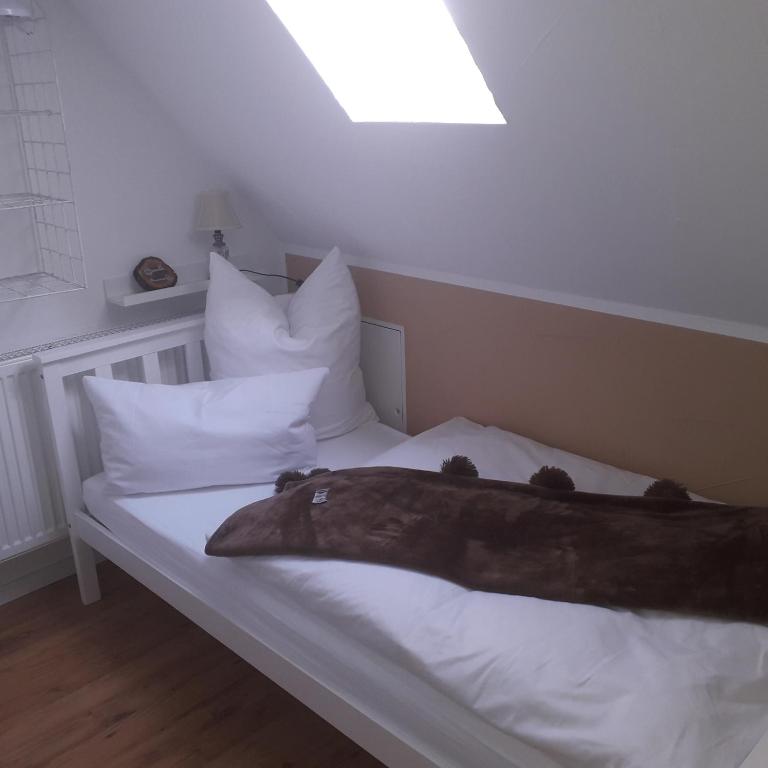 Postel nebo postele na pokoji v ubytování Guest House Dommitzsch