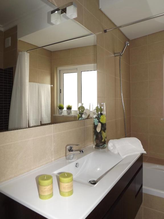 Koupelna v ubytování EntreCubos Guesthouse